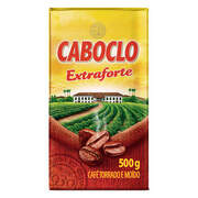 Café Torrado e Moído a Vácuo Extraforte Caboclo Pacote 500g