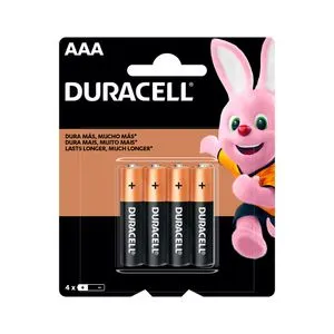Pilha Duracell Alcalina Palito Aaa C/4